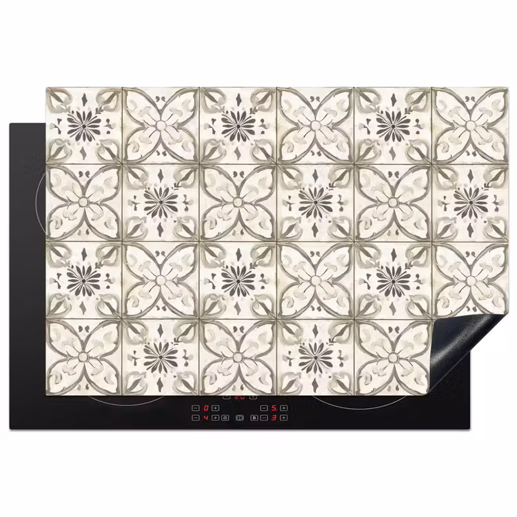 Inductie beschermer - Antiek - Tegel - Beige — 1