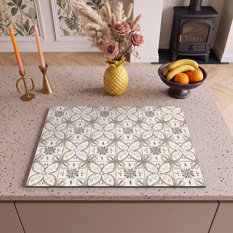 Inductie beschermer - Antiek - Tegel - Beige — 2