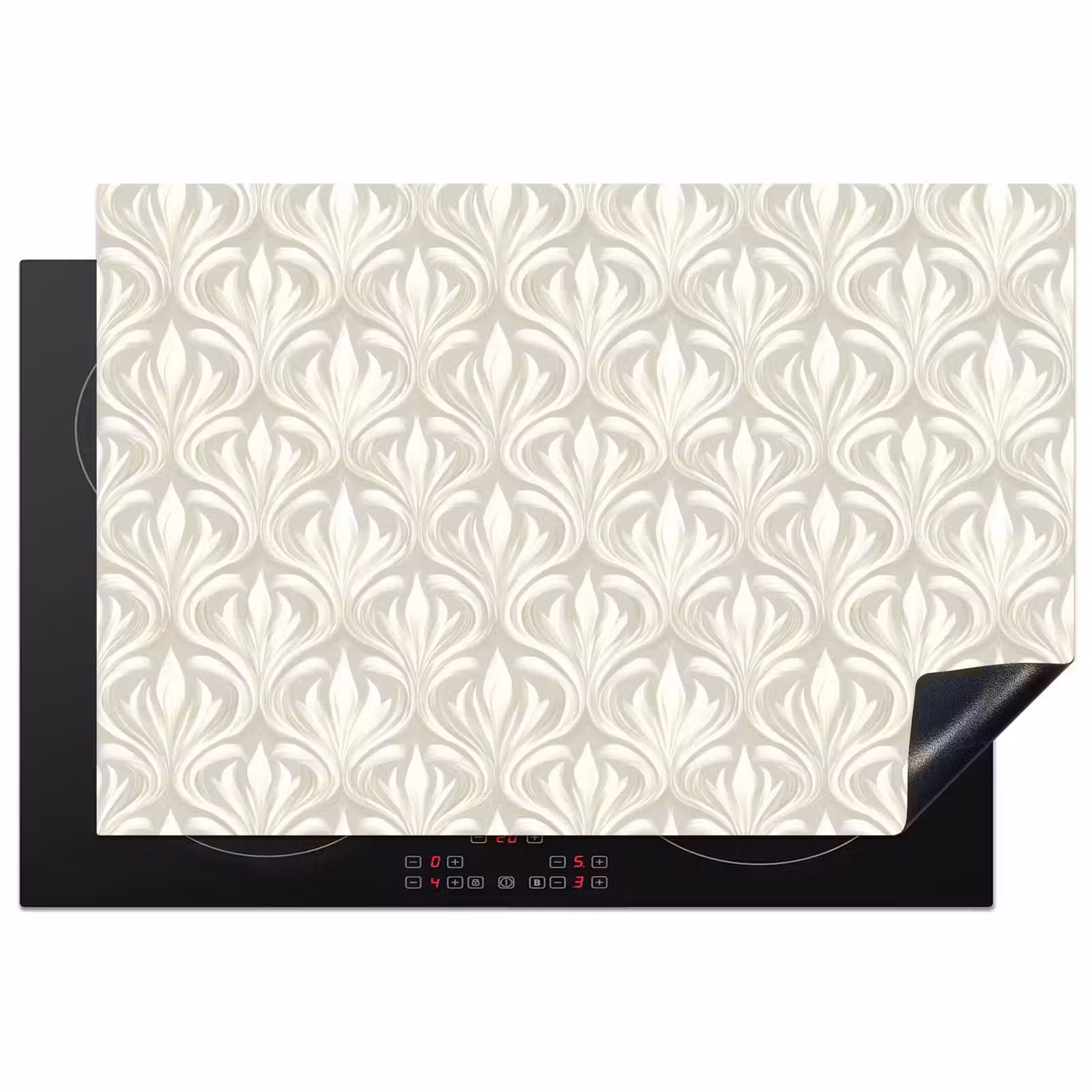 Inductie beschermer - Barok - Patroon - Beige — 1