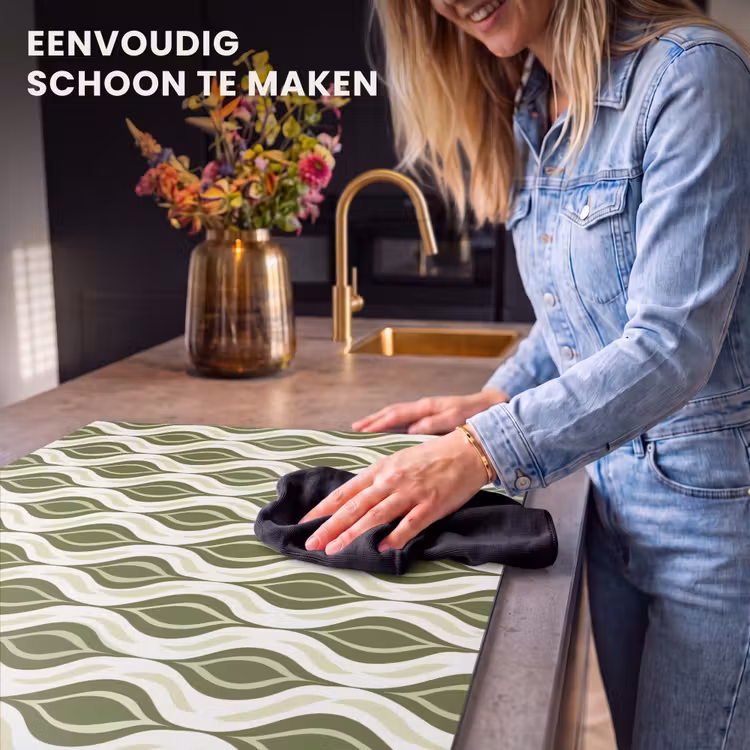 Inductie beschermer - Patroon - Retro - Groen — 6