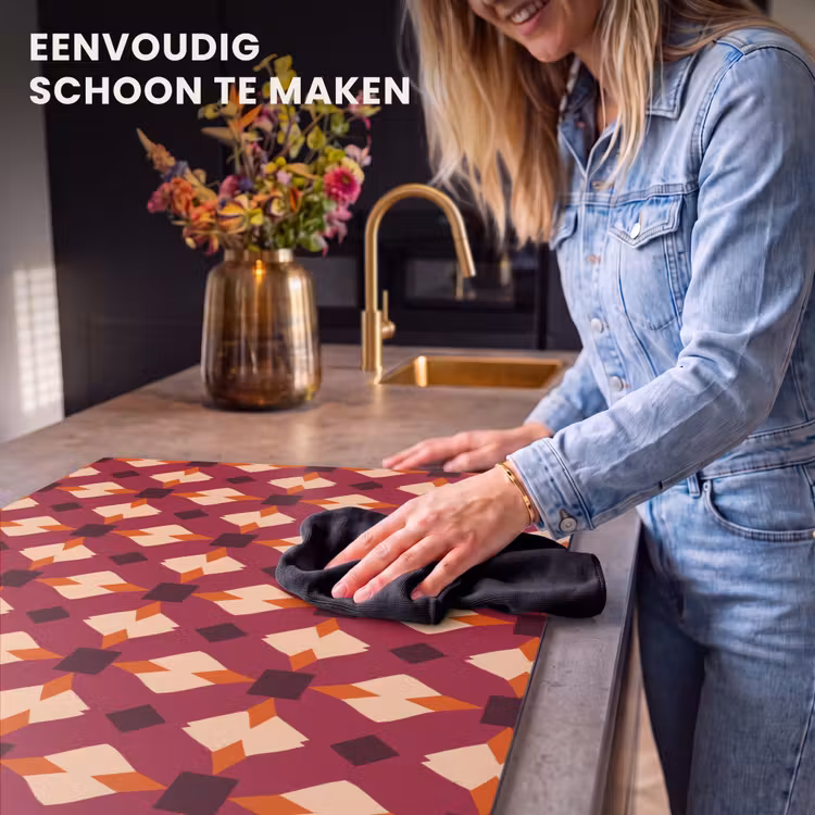 Inductie beschermer - Retro - Patroon - Kleurrijk — 6