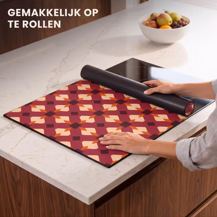 Inductie beschermer - Retro - Patroon - Kleurrijk — 7