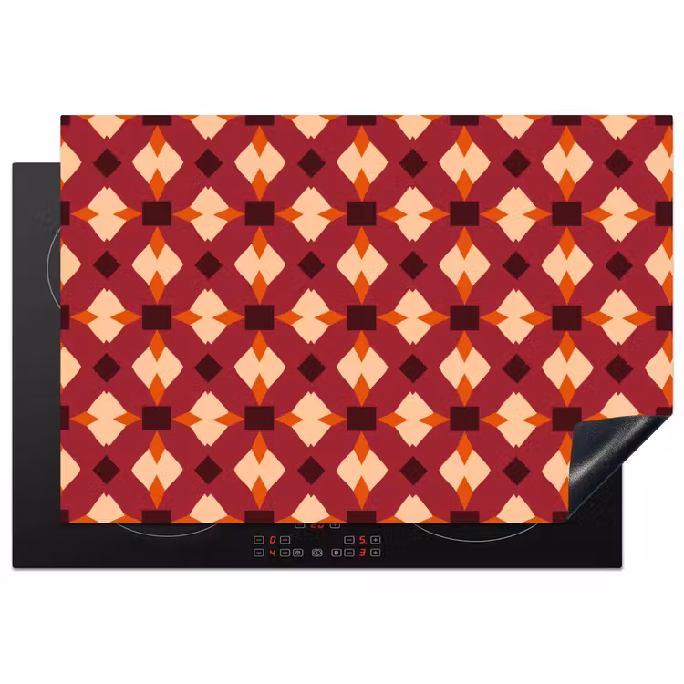 Inductie beschermer - Retro - Patroon - Kleurrijk — 1