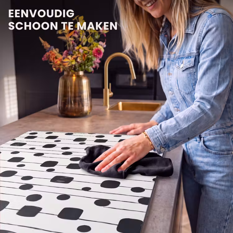 Inductie beschermer - Grafisch - Modern - Zwart — 6