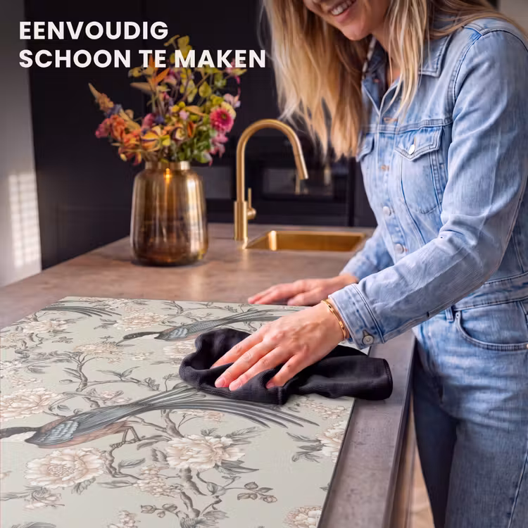 Inductie beschermer - Bloem - Vogel - Kleurrijk — 6