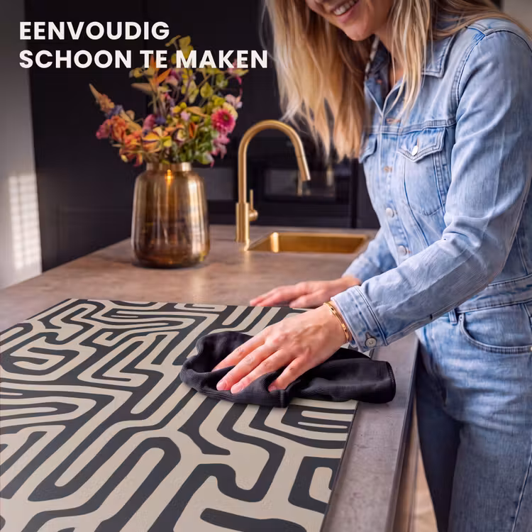 Inductie beschermer - Grafisch - Lijnen - Zwart — 6