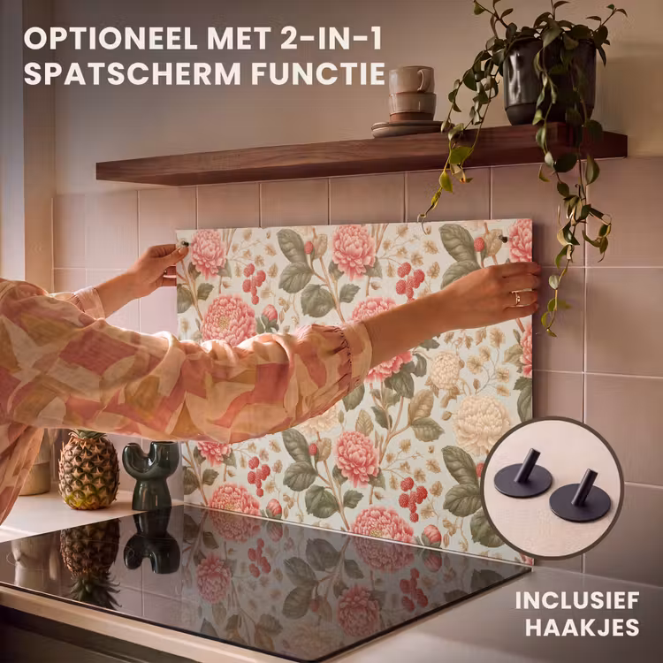 Inductie beschermer - Klassiek - Botanisch - Veelkleurig — 10