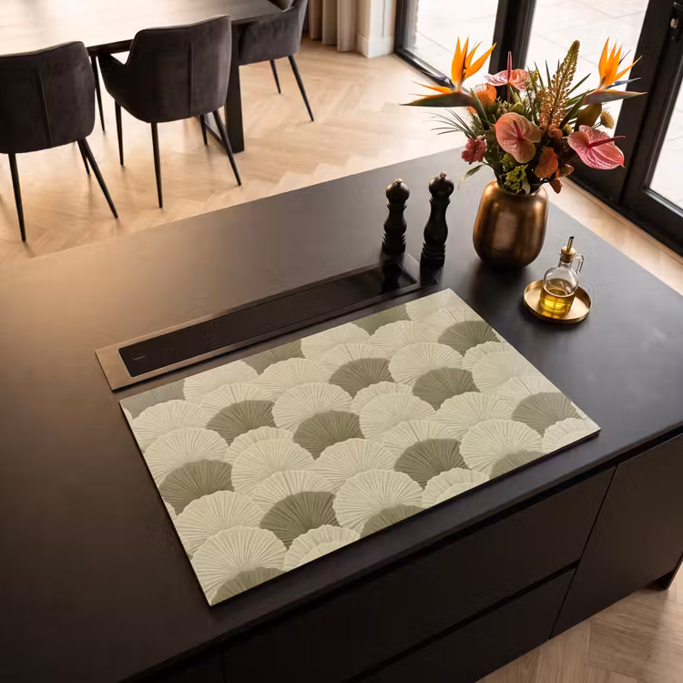 Inductie beschermer - Bladeren - Structuur - Groen — 5