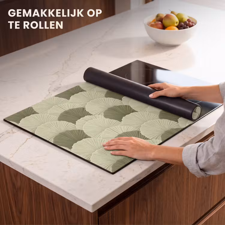 Inductie beschermer - Bladeren - Structuur - Groen — 7