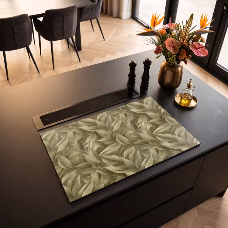 Inductie beschermer - Bladeren - Modern - Groen — 5