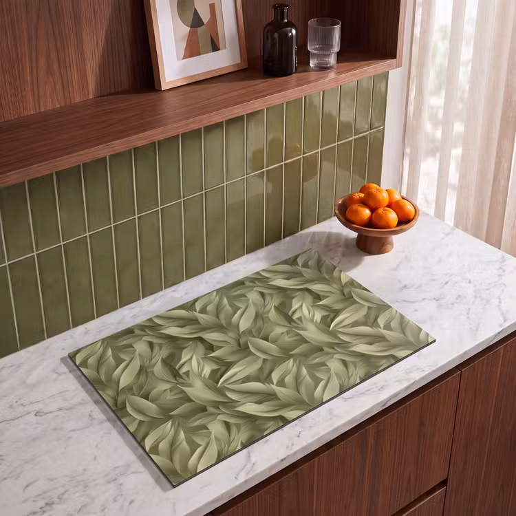 Inductie beschermer - Bladeren - Modern - Groen — 8