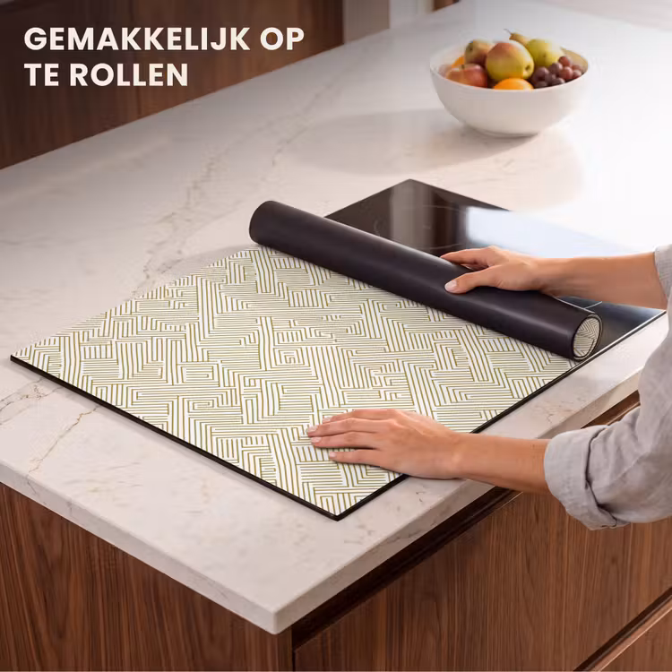 Inductie beschermer - Geometrisch - Lijnen - Groen — 7