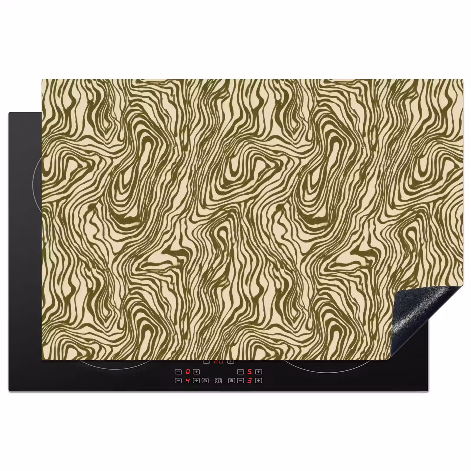 Inductie beschermer - Abstract - Marmer - Groen — 1