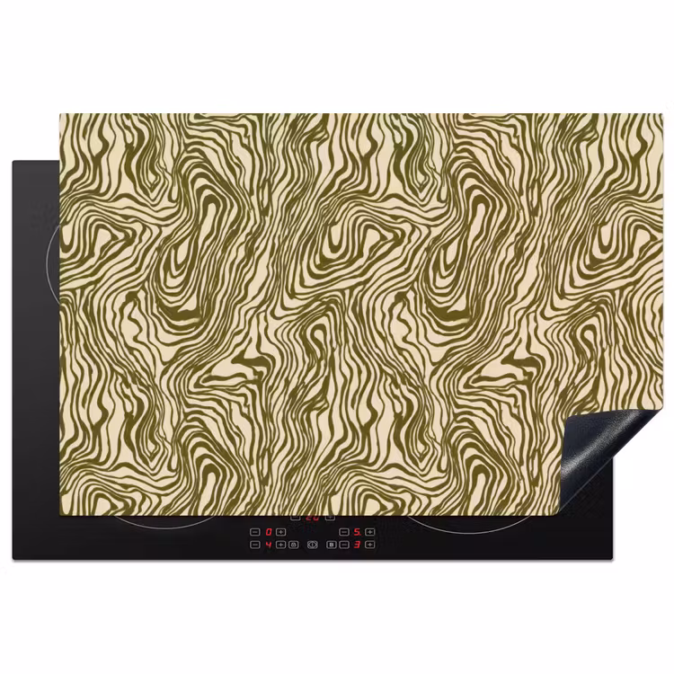 Inductie beschermer - Abstract - Marmer - Groen — 1