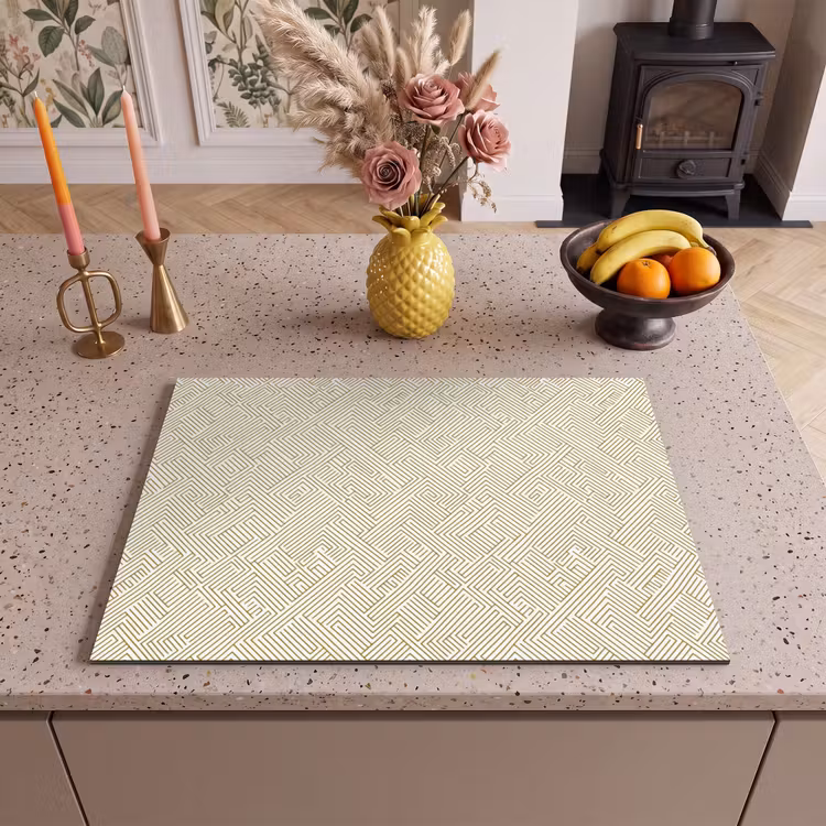 Inductie beschermer - Geometrisch - Lijnen - Groen — 2
