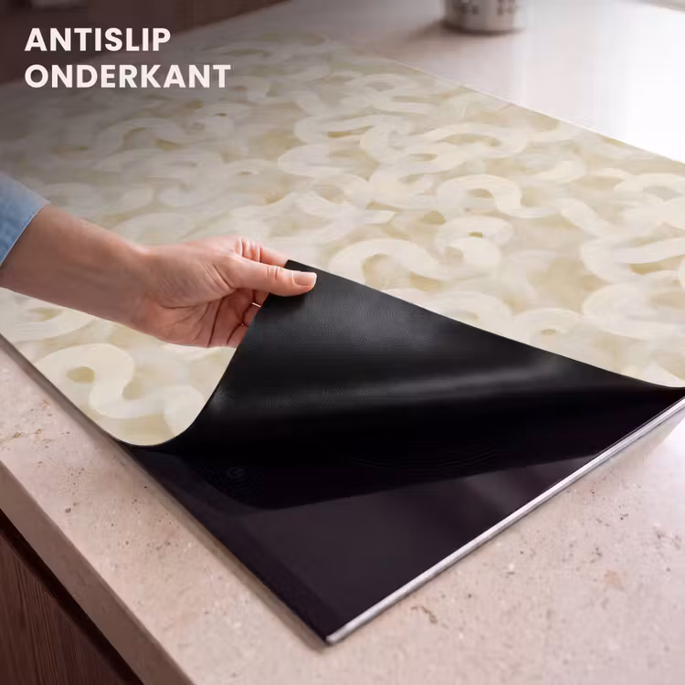 Inductie beschermer - Abstract - Lijnen - Beige — 9