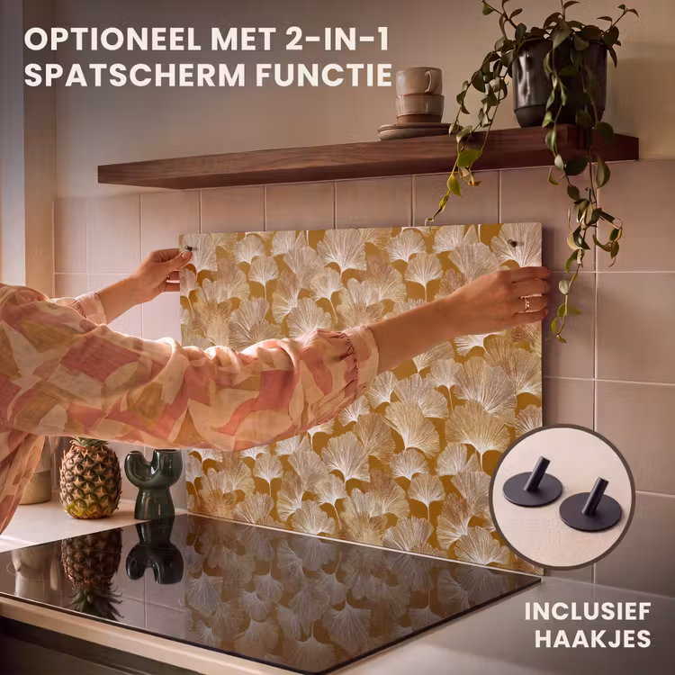 Inductie beschermer - Ginkgo - Bladeren - Goud — 10