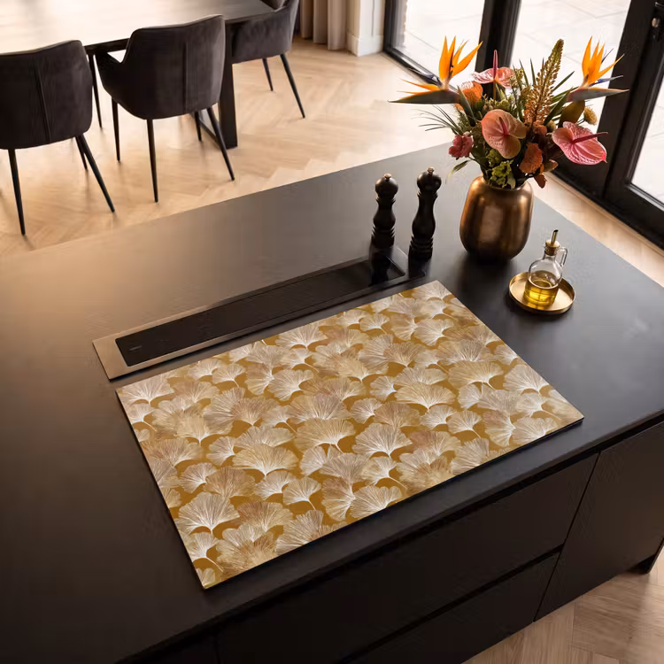 Inductie beschermer - Ginkgo - Bladeren - Goud — 5
