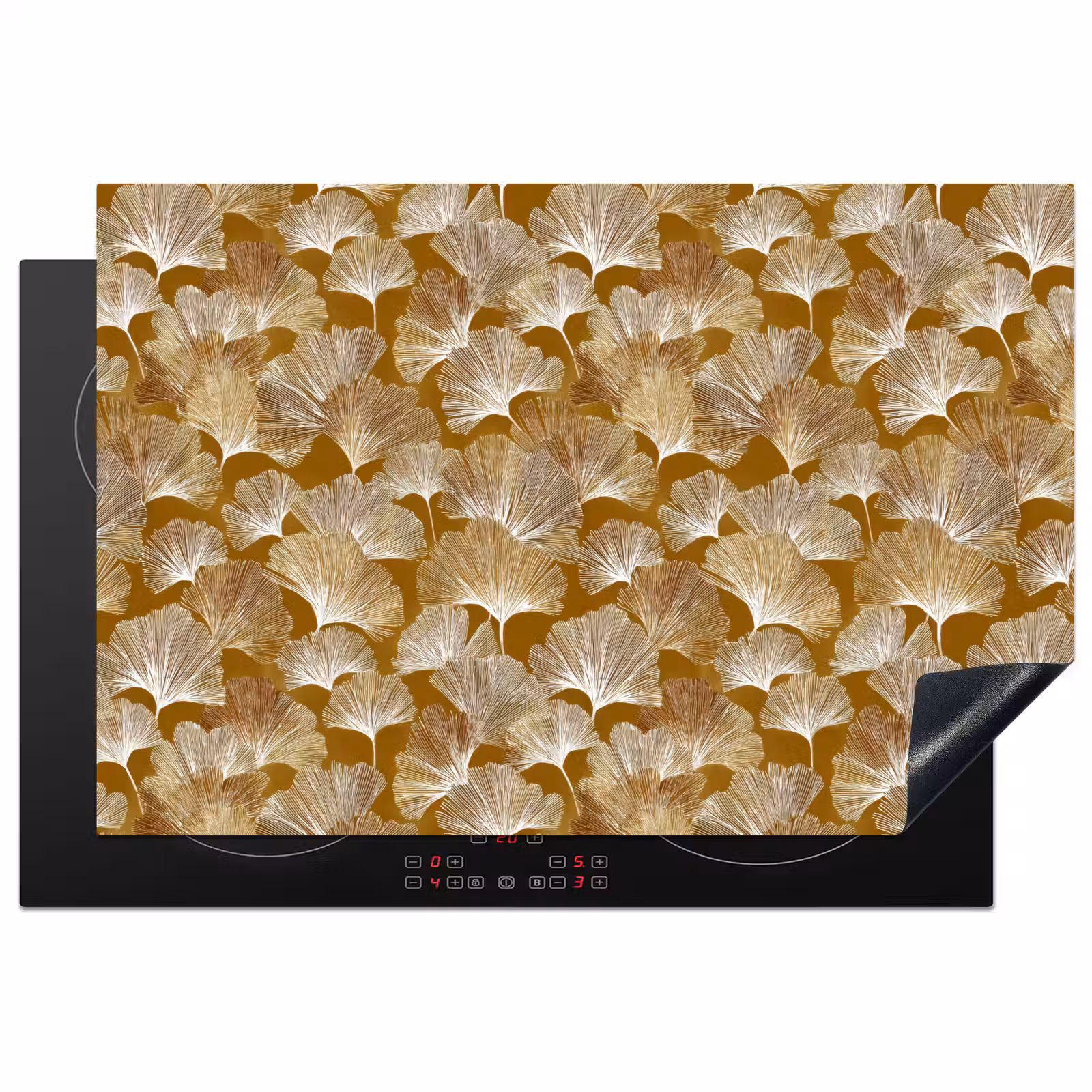 Inductie beschermer - Ginkgo - Bladeren - Goud — 1