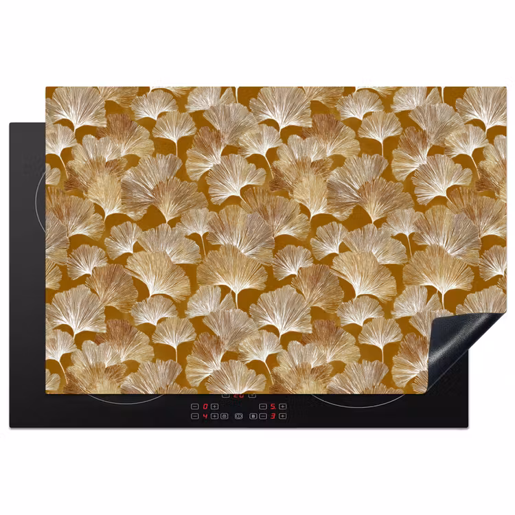 Inductie beschermer - Ginkgo - Bladeren - Goud — 1