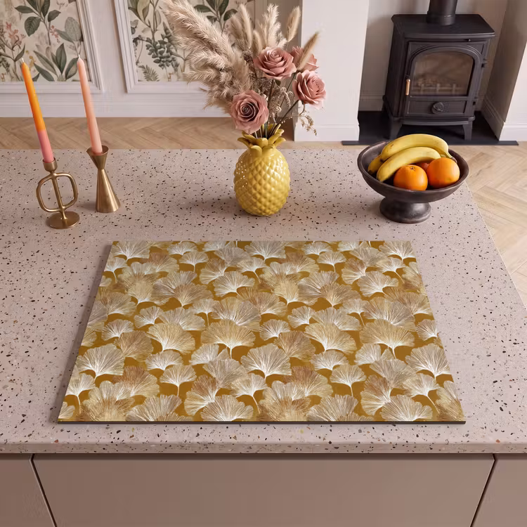 Inductie beschermer - Ginkgo - Bladeren - Goud — 2