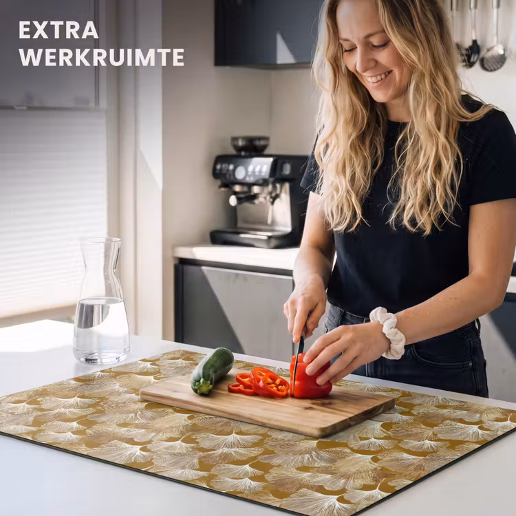 Inductie beschermer - Ginkgo - Bladeren - Goud — 4