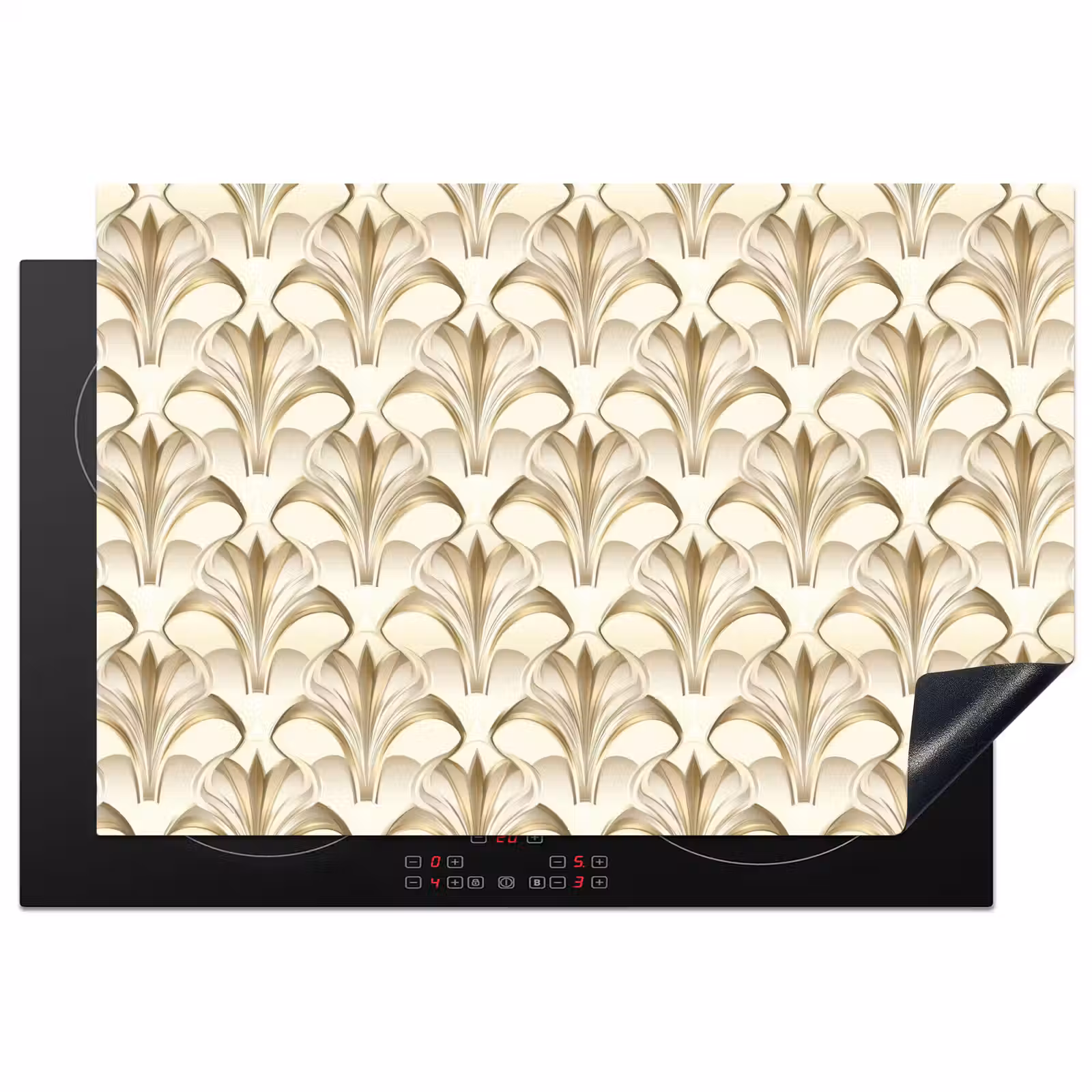 Inductie beschermer - Ornament - Barok - Goud — 1