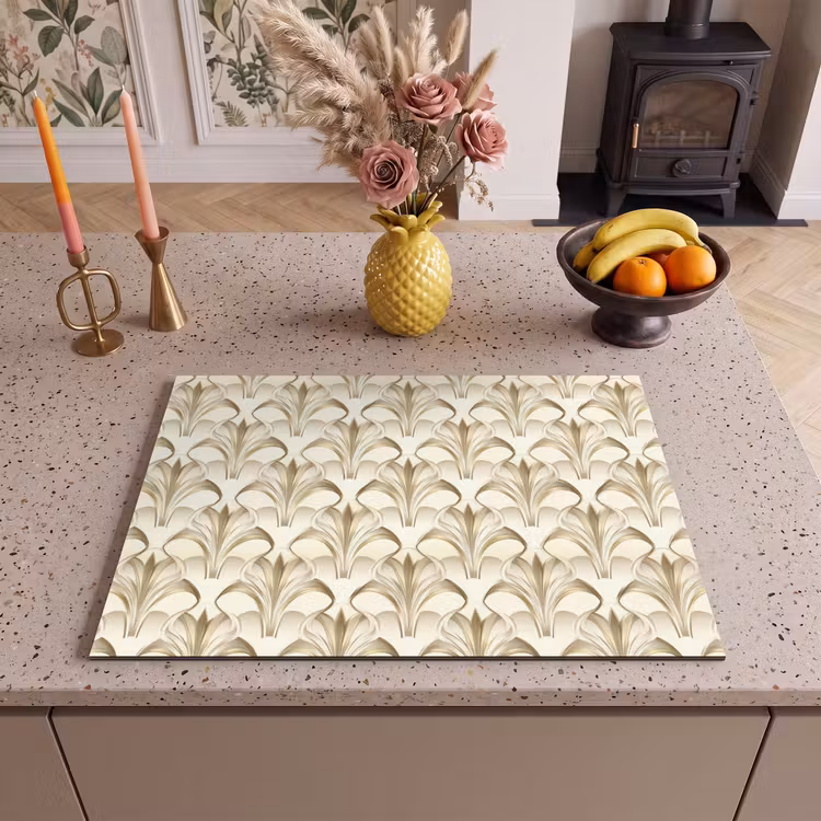 Inductie beschermer - Ornament - Barok - Goud — 2