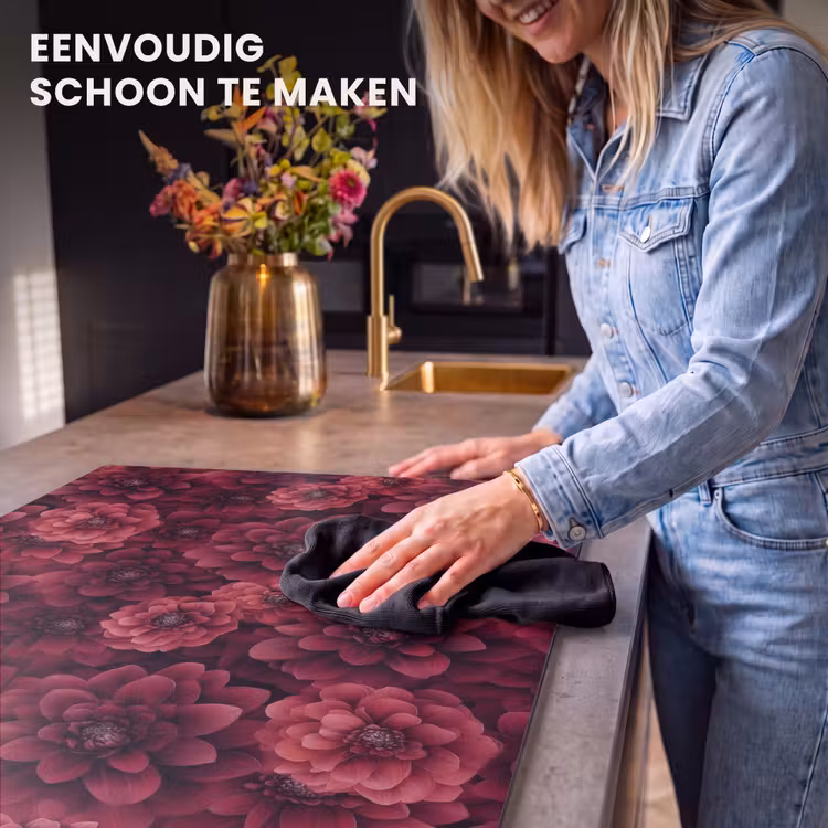Inductie beschermer - Dahlias - Bloemen - Rood — 6