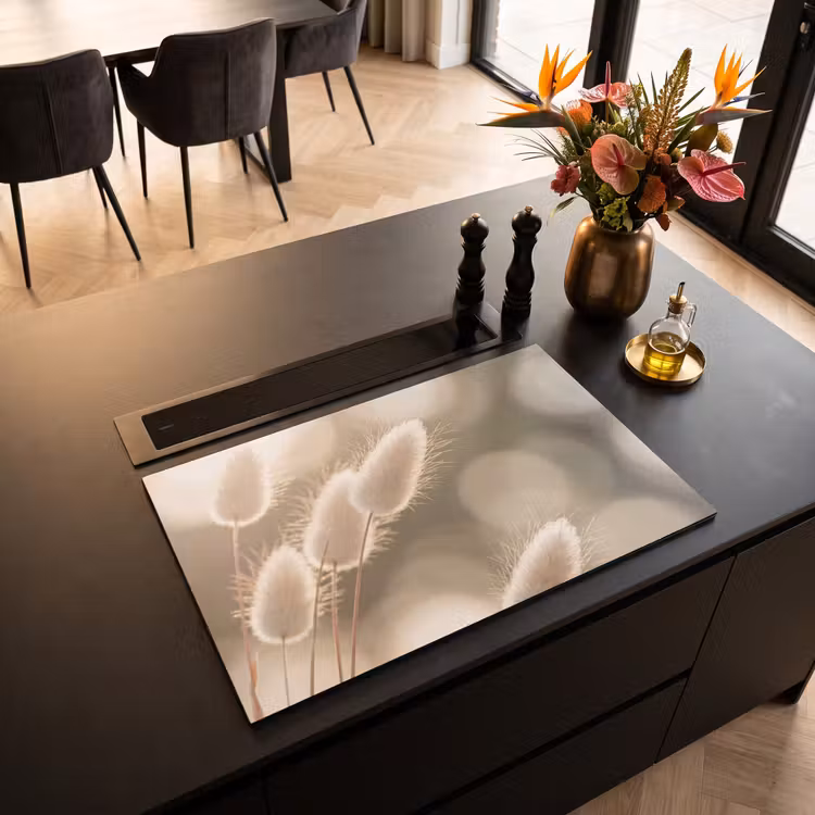 Inductie beschermer - Hazestaartgras - Wit - Zonlicht — 5