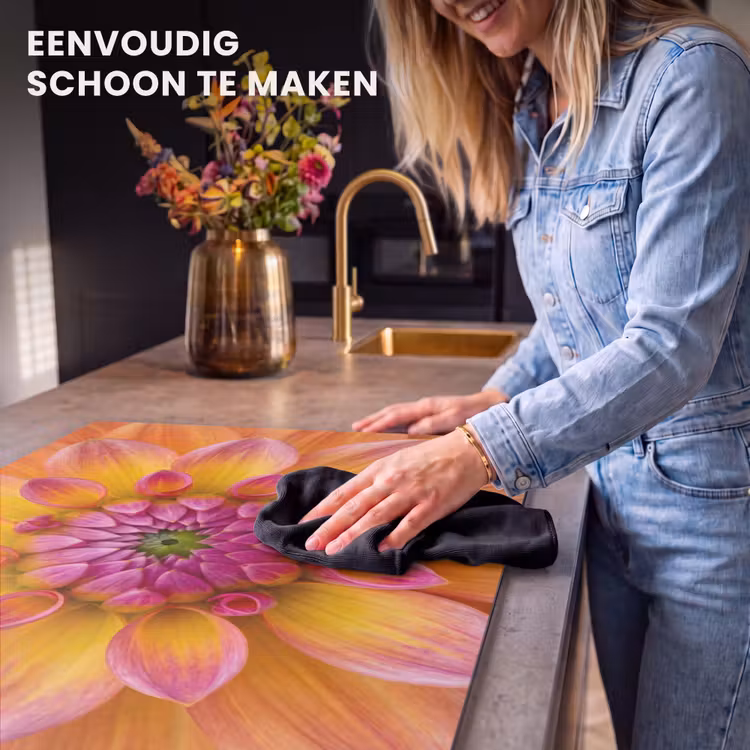 Inductie beschermer - Dahlia - Bloem - Oranje — 6
