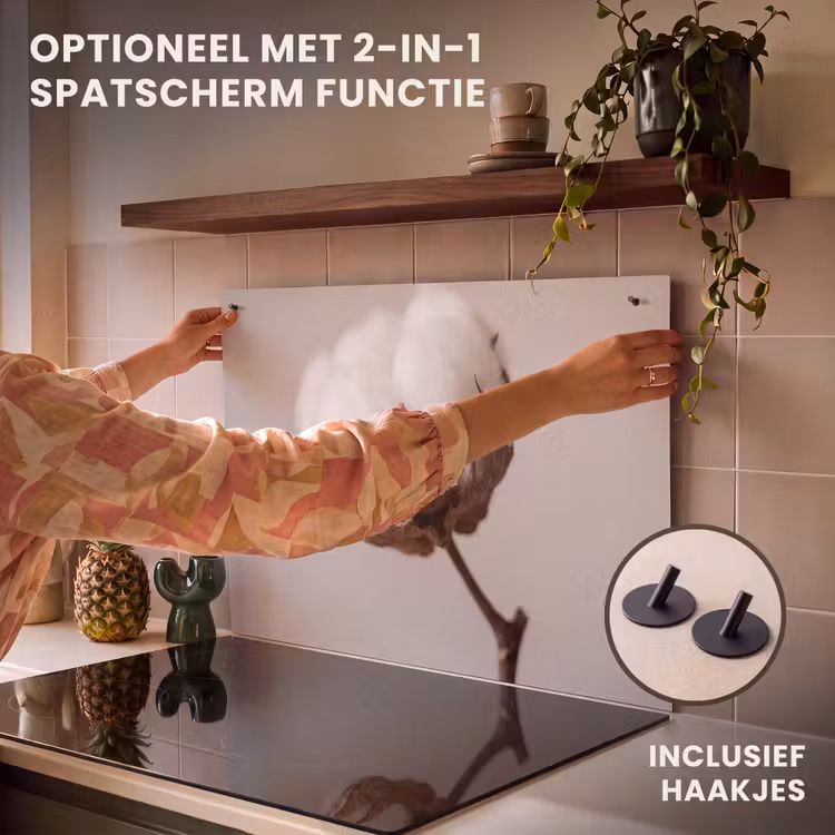 Inductie beschermer - Katoenbol - Minimalistisch - Wit — 10