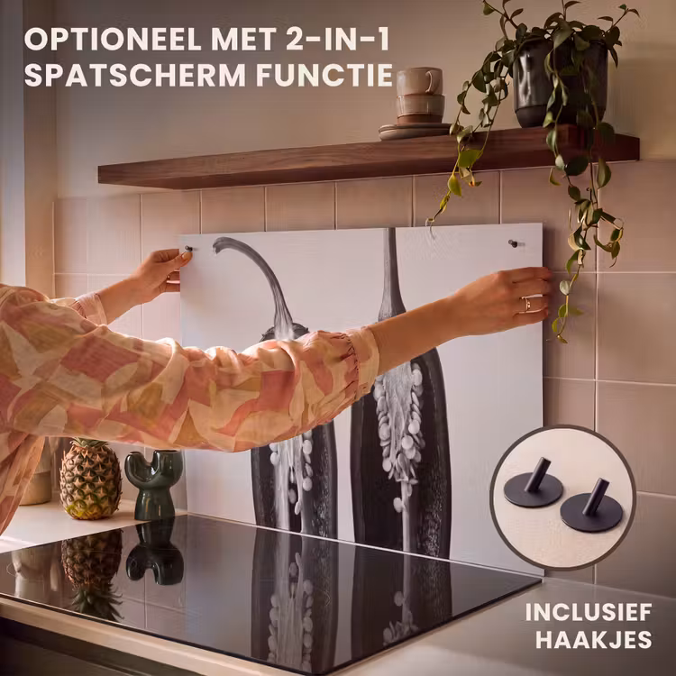 Inductie beschermer - Pepers - Zwart - Wit - Zaadlijsten — 10