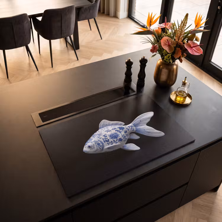 Inductie beschermer - Porselein - Goudvis - Delfts - Blauw — 5