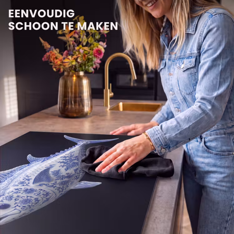 Inductie beschermer - Porselein - Tonijn - Delfts - Blauw — 6