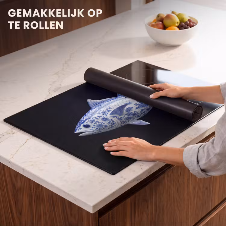 Inductie beschermer - Porselein - Tonijn - Delfts - Blauw — 7
