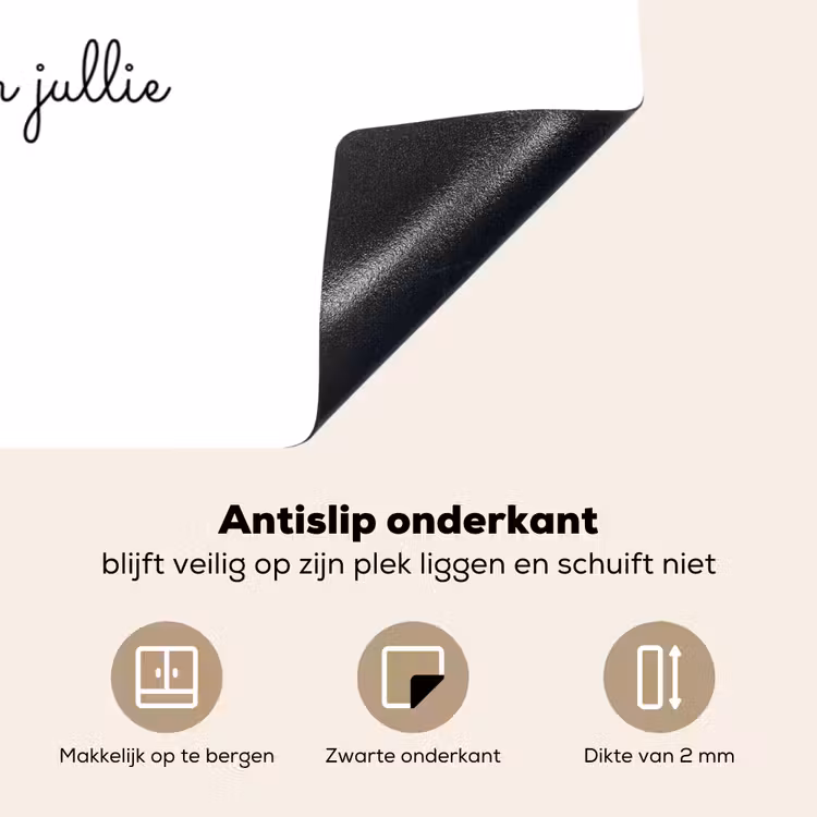 Gepersonaliseerde inductie beschermer - Baba & Anne - Lettercollage — 9