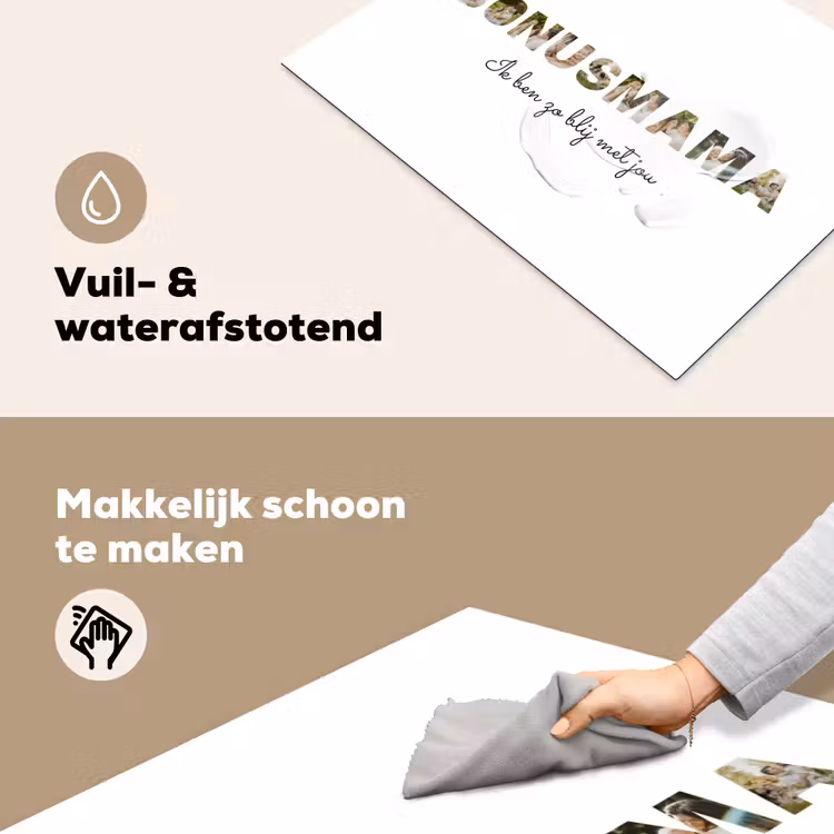 Gepersonaliseerde inductie beschermer - Bonusmama - Lettercollage — 6