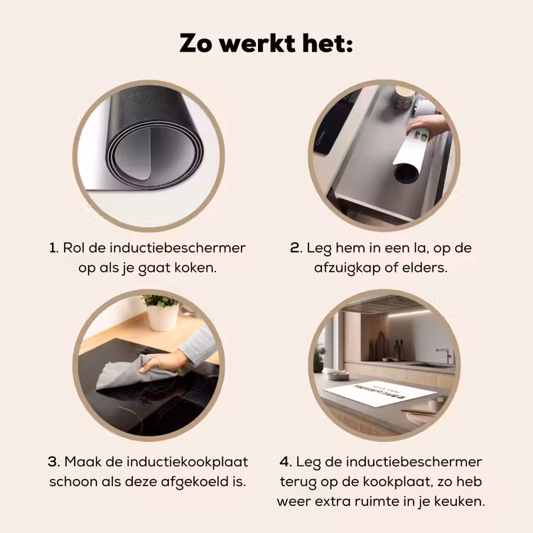 Gepersonaliseerde inductie beschermer - Bonusmama - Lettercollage — 7
