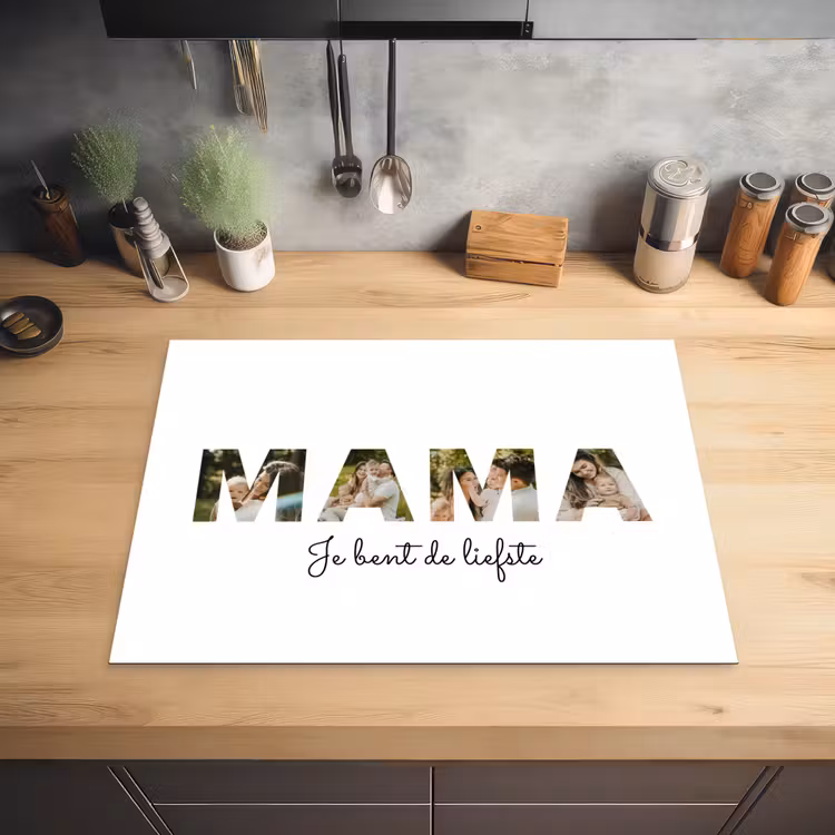Gepersonaliseerde inductie beschermer - Mama - Lettercollage — 5