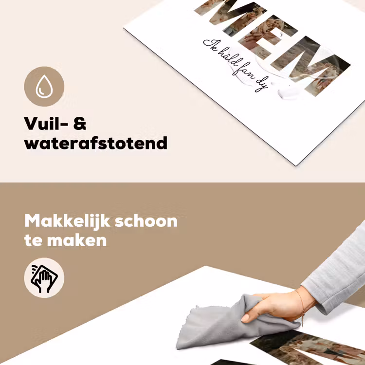 Gepersonaliseerde inductie beschermer - Mem - Lettercollage — 6