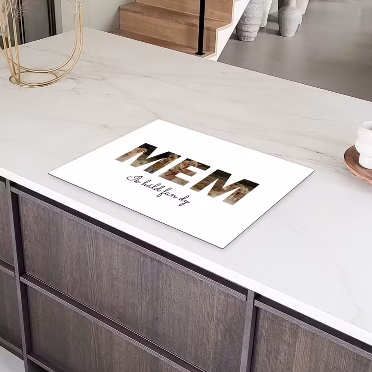 Gepersonaliseerde inductie beschermer - Mem - Lettercollage — 8