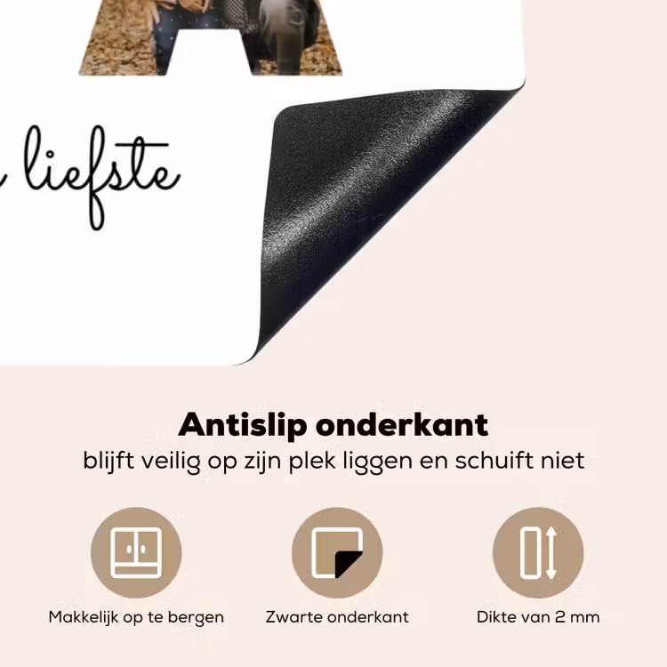 Gepersonaliseerde inductie beschermer - Opa - Lettercollage — 9