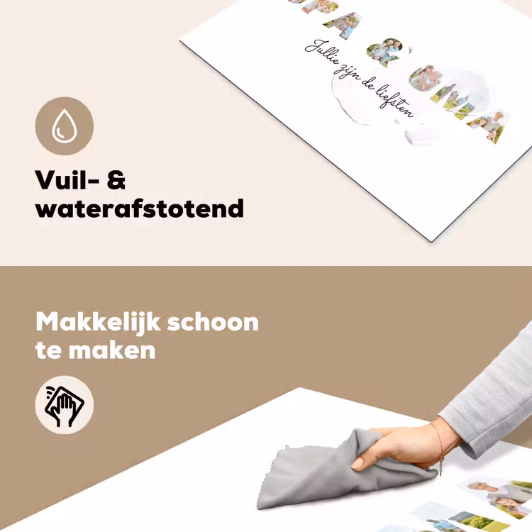 Gepersonaliseerde inductie beschermer - Opa & Oma - Lettercollage — 6