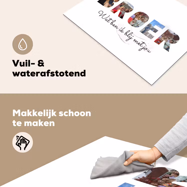 Gepersonaliseerde inductie beschermer - Broer - Lettercollage — 6