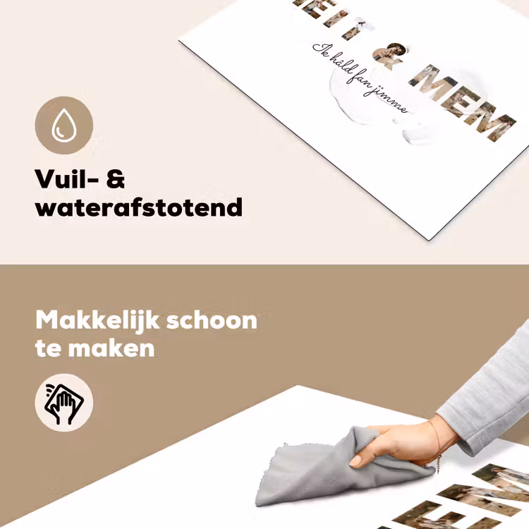 Gepersonaliseerde inductie beschermer - Heit & Mem - Lettercollage — 6