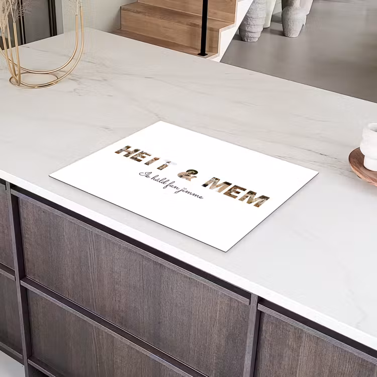 Gepersonaliseerde inductie beschermer - Heit & Mem - Lettercollage — 8