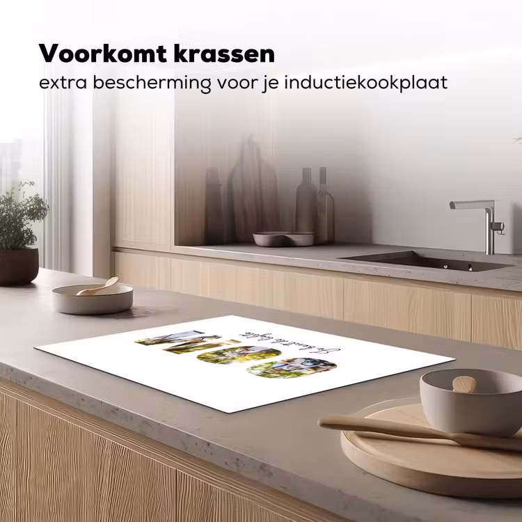 Gepersonaliseerde inductie beschermer - Oom - Lettercollage — 3