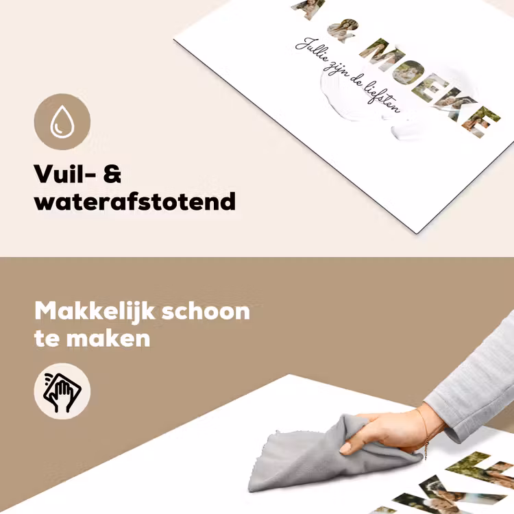 Gepersonaliseerde inductie beschermer - Pa & Moeke - Lettercollage — 6