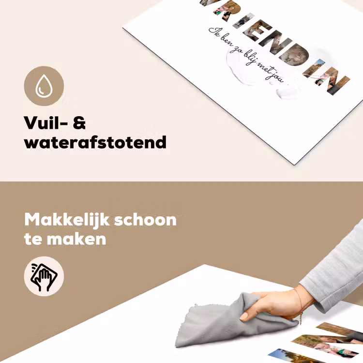 Gepersonaliseerde inductie beschermer - Vriendin - Lettercollage — 6